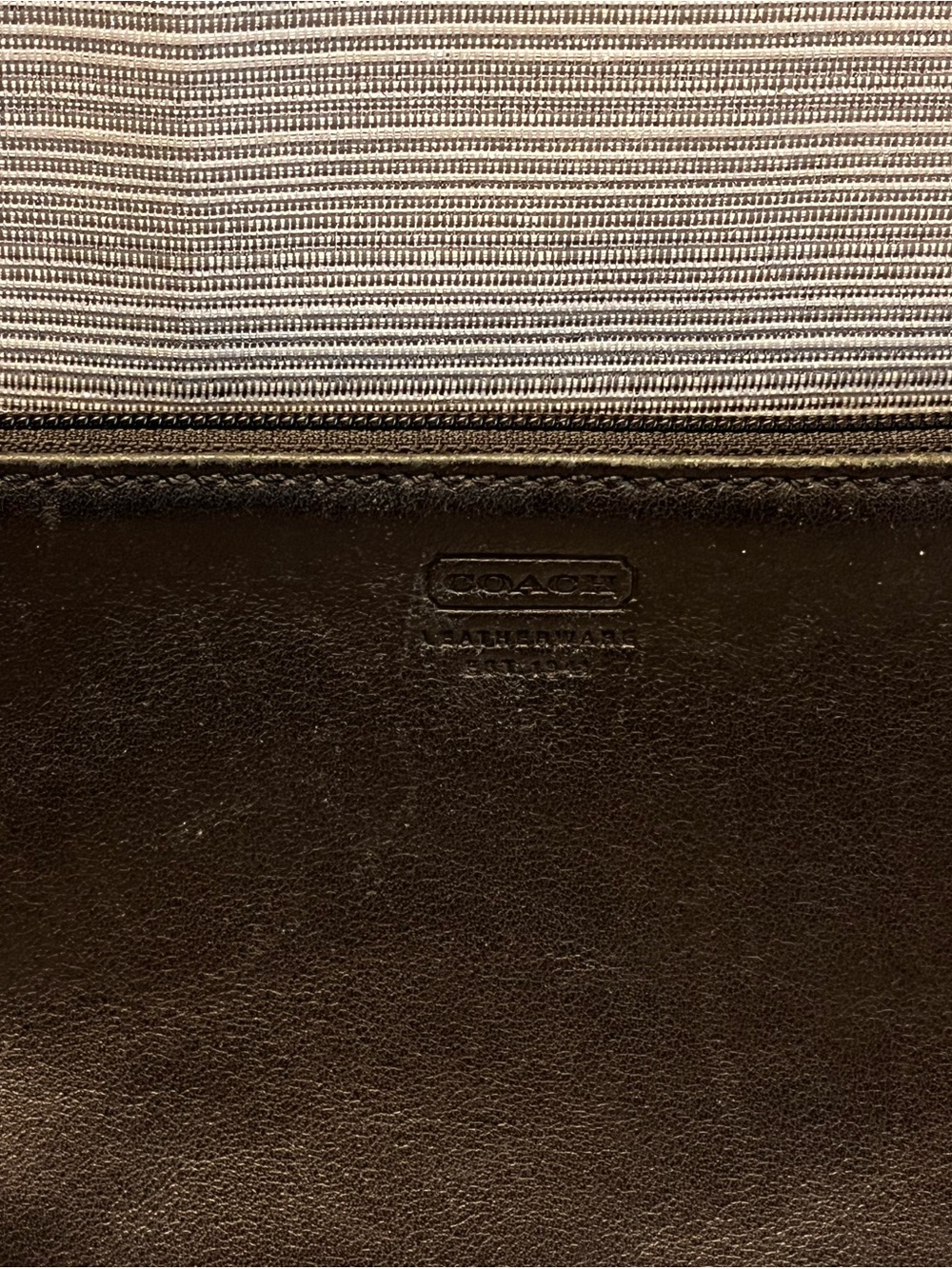 Coach Black Leather Zipper Closure Wristlet Coin Wallet Vintage NEVER USED - Picture 6 of 12